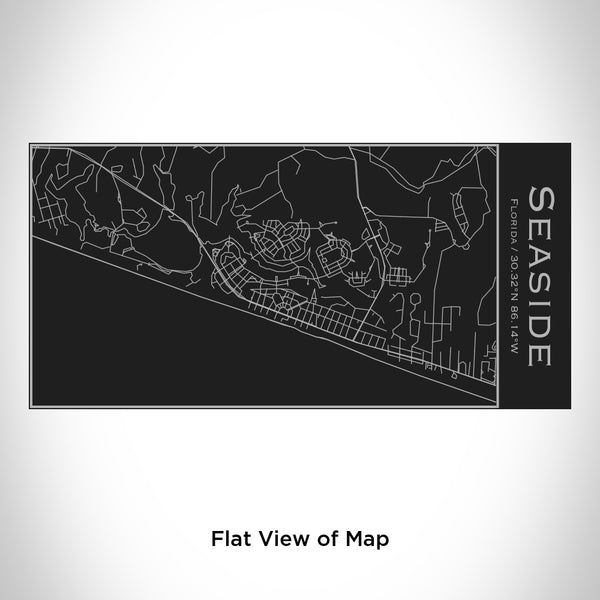 Seaside - Florida Map Insulated Bottle in Matte Black