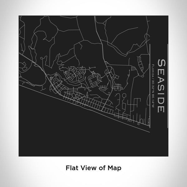 Seaside - Florida Map Tumbler in Matte Black