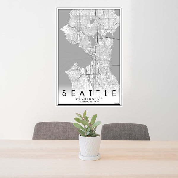 Seattle - Washington Classic Map Print