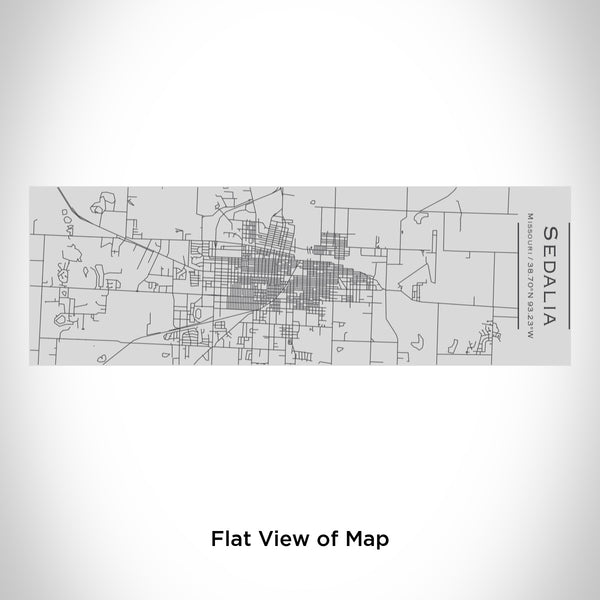 Rendered View of Sedalia Missouri Map Engraving on 10oz Stainless Steel Insulated Cup with Sipping Lid