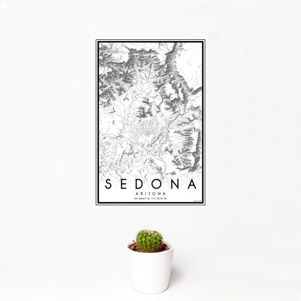 Sedona - Arizona Classic Map Print