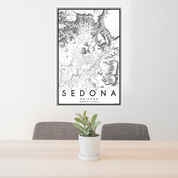 Sedona - Arizona Classic Map Print