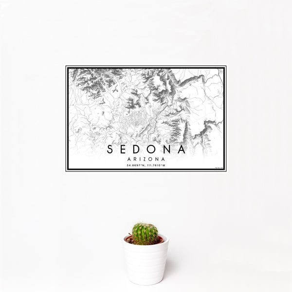 Sedona - Arizona Classic Map Print