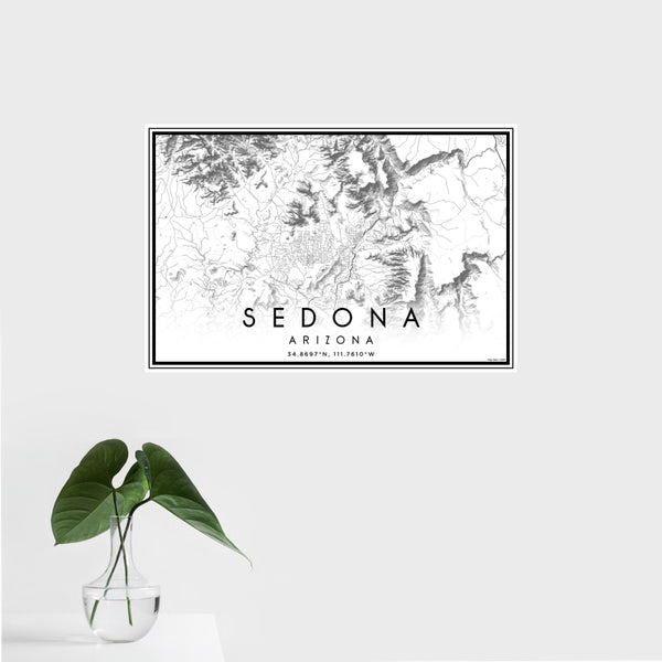 Sedona - Arizona Classic Map Print