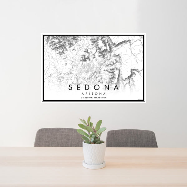 Sedona - Arizona Classic Map Print