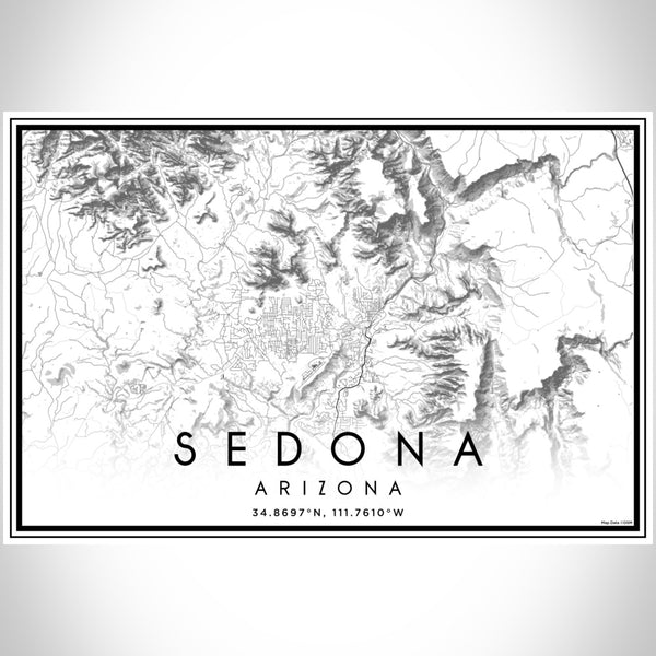Sedona - Arizona Classic Map Print