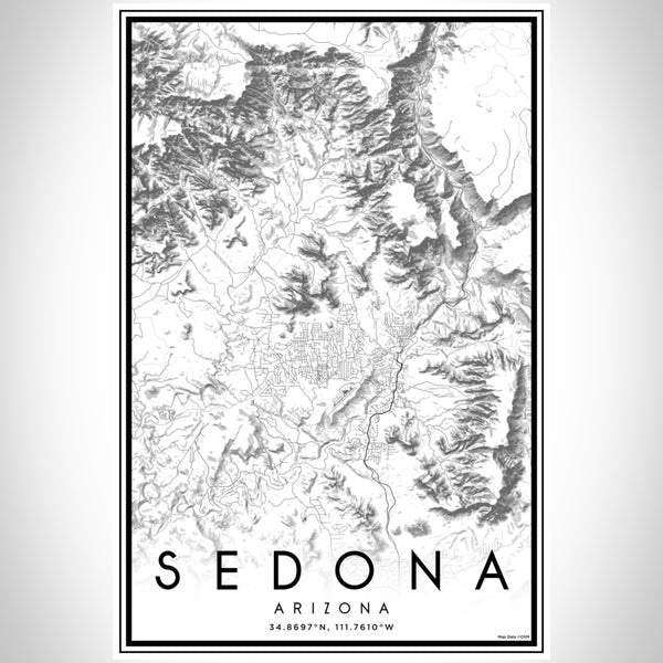 Sedona - Arizona Classic Map Print