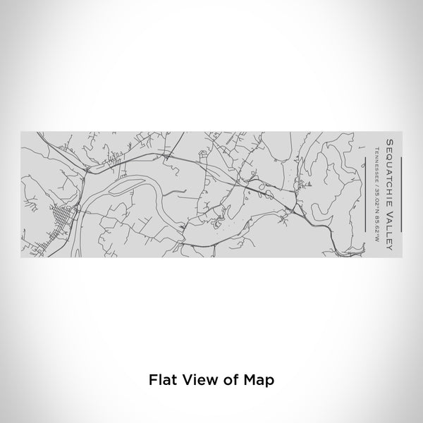 Rendered View of Sequatchie Valley Tennessee Map Engraving on 10oz Stainless Steel Insulated Cup with Sipping Lid