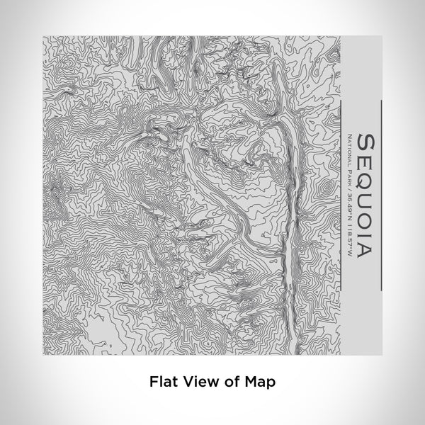 Rendered View of Sequoia National Park Map Engraving on 17oz Stainless Steel Insulated Tumbler