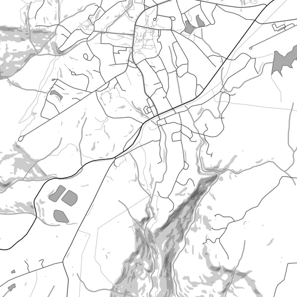 Sewanee - Tennessee Classic Map Print