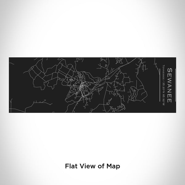 Sewanee - Tennessee Map Insulated Cup in Matte Black
