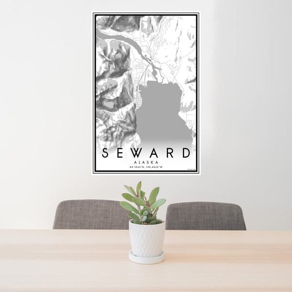 Seward - Alaska Classic Map Print