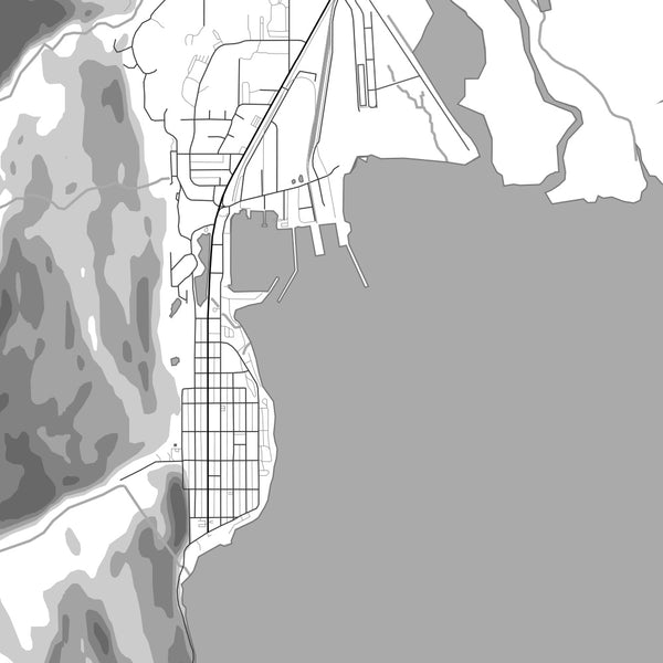 Seward - Alaska Classic Map Print