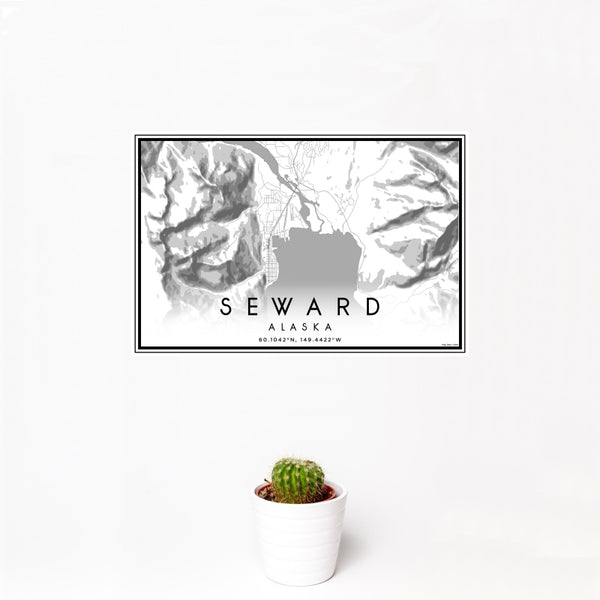 Seward - Alaska Classic Map Print