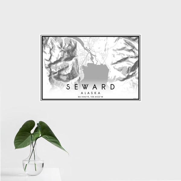 Seward - Alaska Classic Map Print