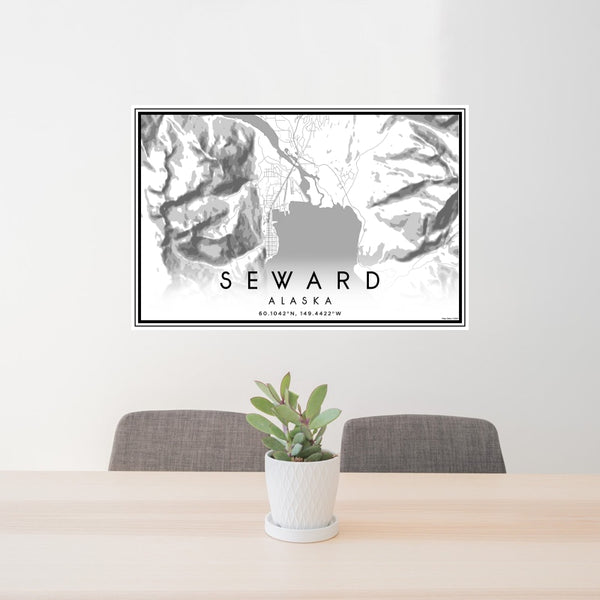 Seward - Alaska Classic Map Print
