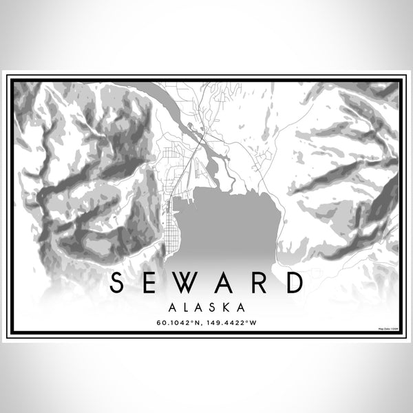 Seward - Alaska Classic Map Print