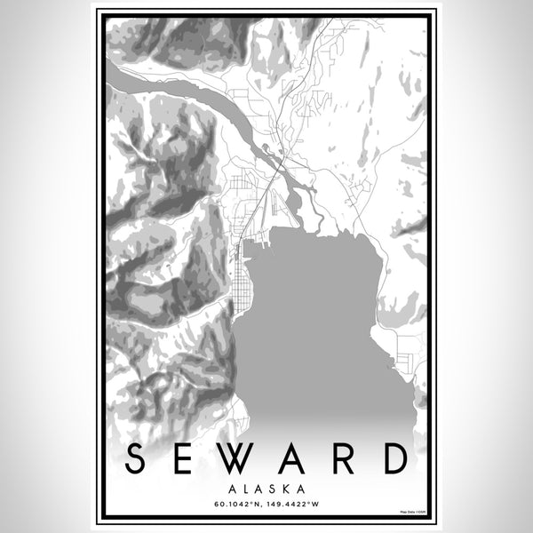 Seward - Alaska Classic Map Print