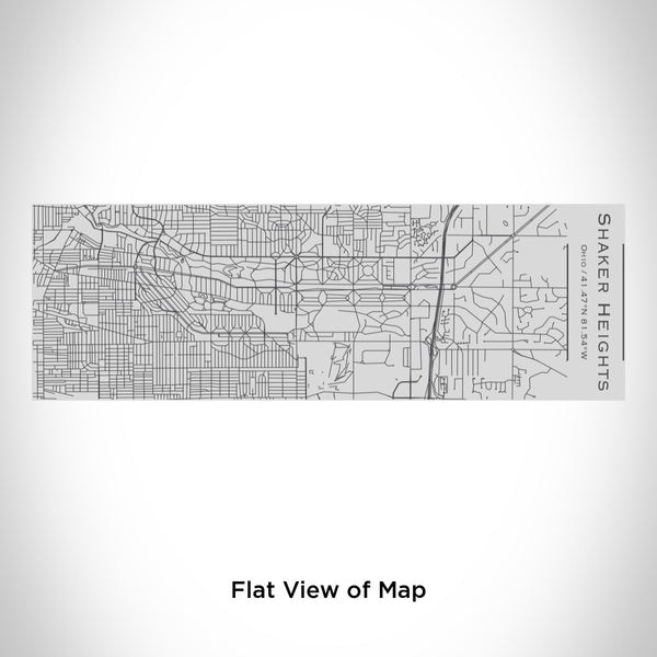 Rendered View of Shaker Heights Ohio Map Engraving on 10oz Stainless Steel Insulated Cup with Sipping Lid