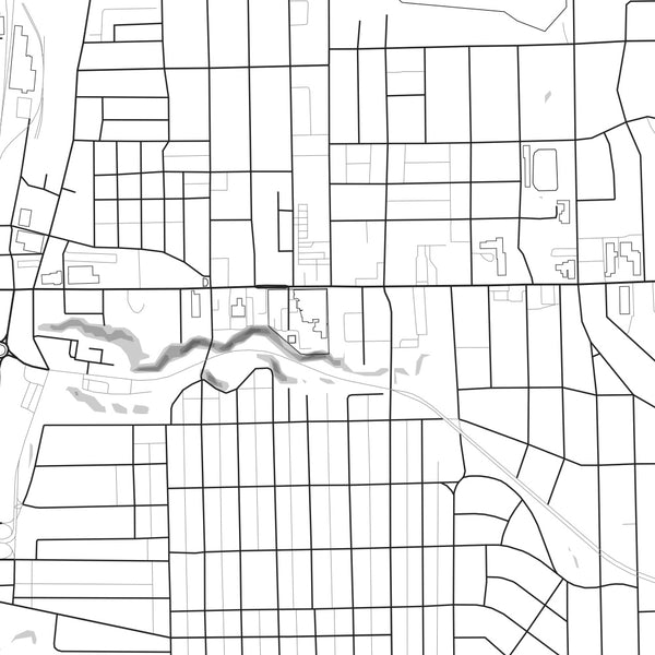 Sharon Pennsylvania Map Print in Classic Style Zoomed In Close Up Showing Details