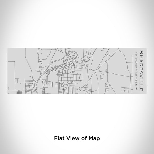 Rendered View of Sharpsville Pennsylvania Map Engraving on 10oz Stainless Steel Insulated Cup with Sipping Lid