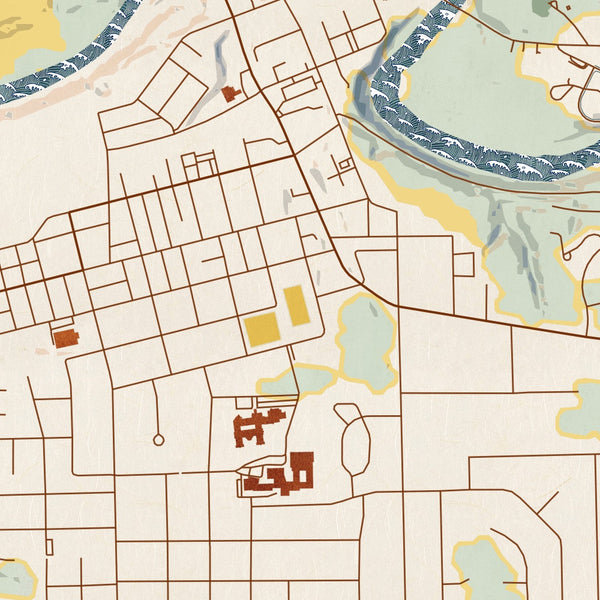 Sharpsville Pennsylvania Map Print in Woodblock Style Zoomed In Close Up Showing Details
