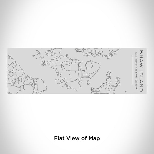 Rendered View of Shaw Island Washington Map Engraving on 10oz Stainless Steel Insulated Cup with Sipping Lid