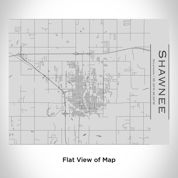 Shawnee - Oklahoma Map Bottle with Bamboo Top