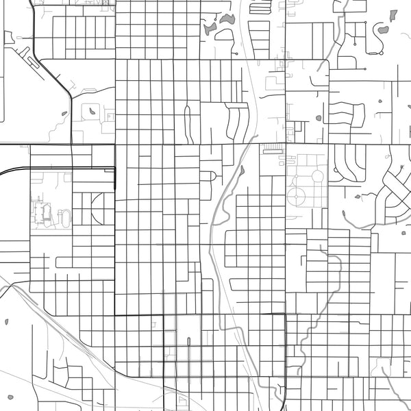 Shawnee - Oklahoma Classic Map Print