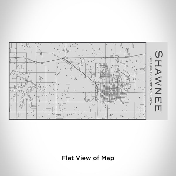 Shawnee - Oklahoma Map Insulated Bottle