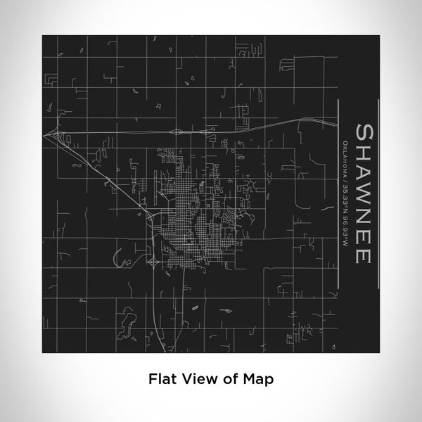 Shawnee - Oklahoma Map Tumbler in Matte Black