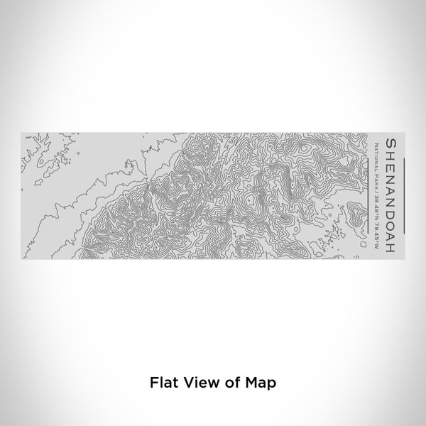 Rendered View of Shenandoah National Park Map Engraving on 10oz Stainless Steel Insulated Cup with Sipping Lid