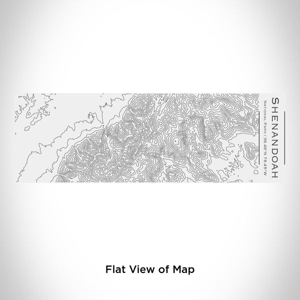 Rendered View of Shenandoah National Park Map Engraving on 10oz Stainless Steel Insulated Cup with Sliding Lid in White