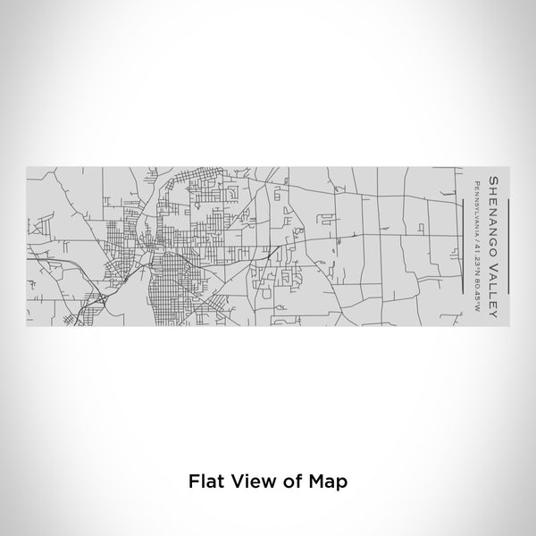 Rendered View of Shenango Valley Pennsylvania Map Engraving on 10oz Stainless Steel Insulated Cup with Sipping Lid