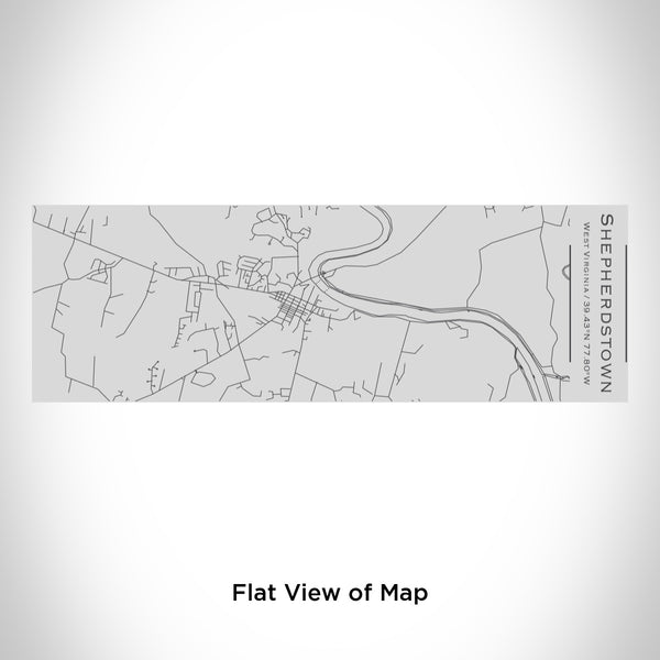 Rendered View of Shepherdstown West Virginia Map Engraving on 10oz Stainless Steel Insulated Cup with Sipping Lid