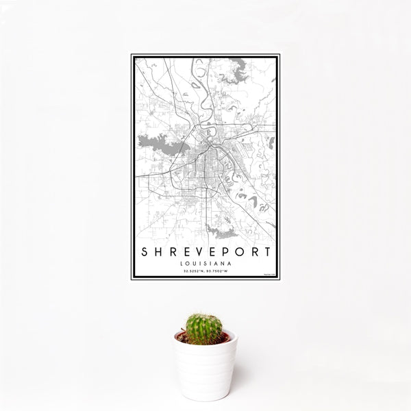 Shreveport - Louisiana Classic Map Print