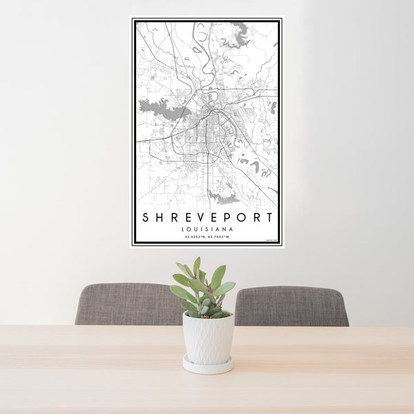 Shreveport - Louisiana Classic Map Print