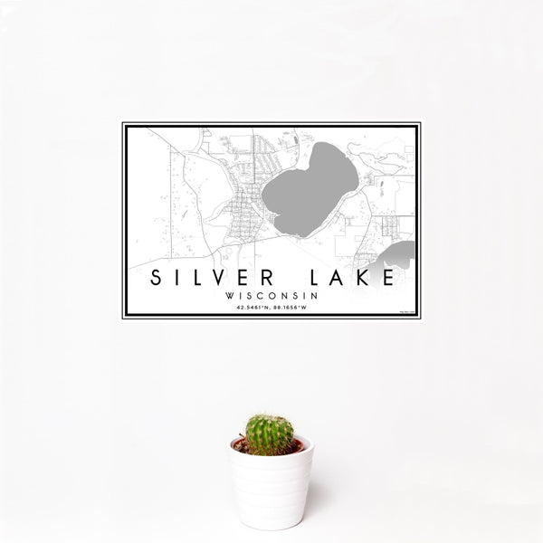 Silver Lake - Wisconsin Classic Map Print