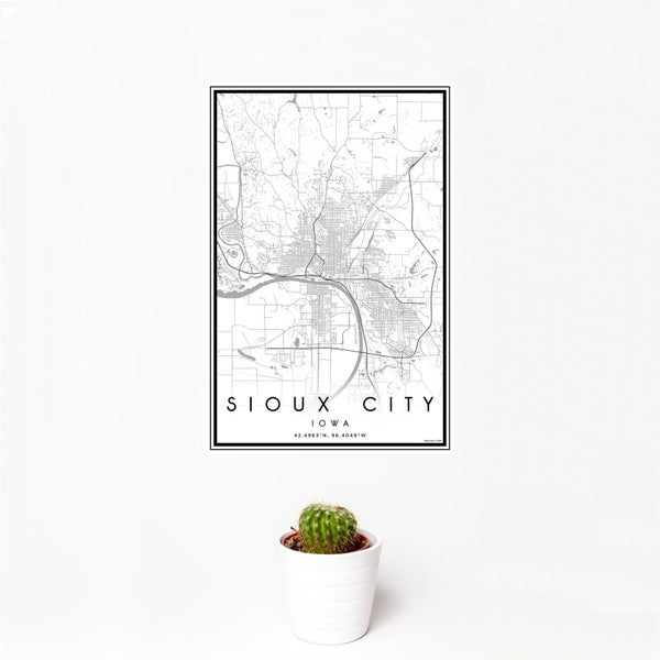 Sioux City - Iowa Classic Map Print