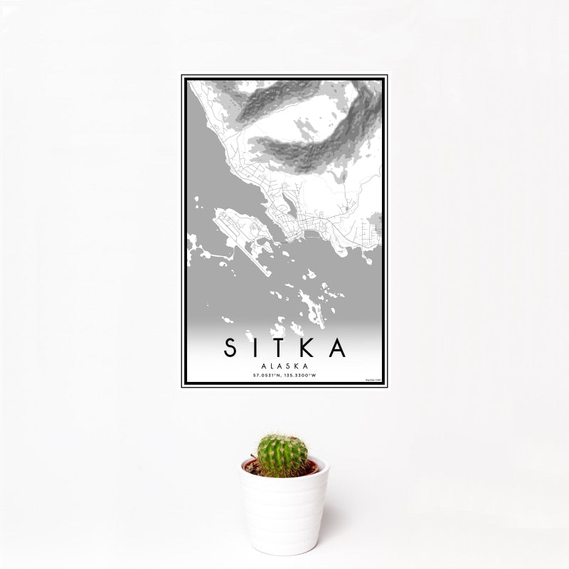 Sitka - Alaska Classic Map Print