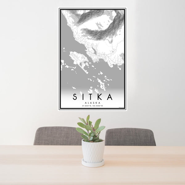 Sitka - Alaska Classic Map Print