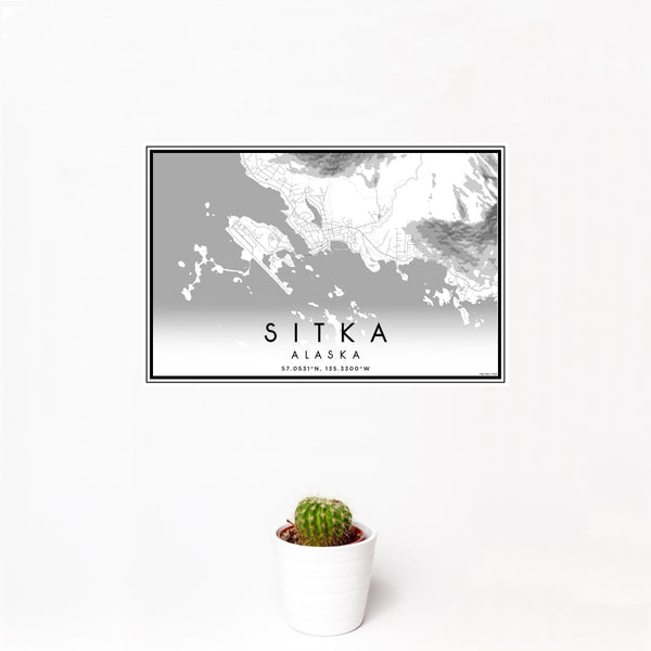Sitka - Alaska Classic Map Print