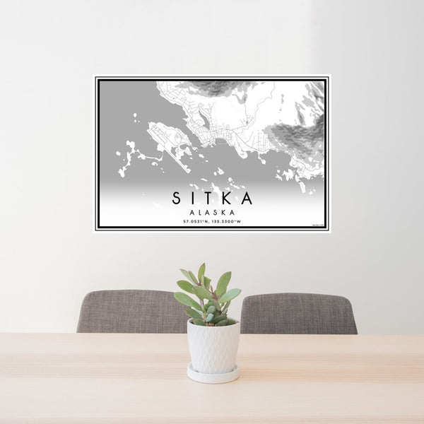 Sitka - Alaska Classic Map Print