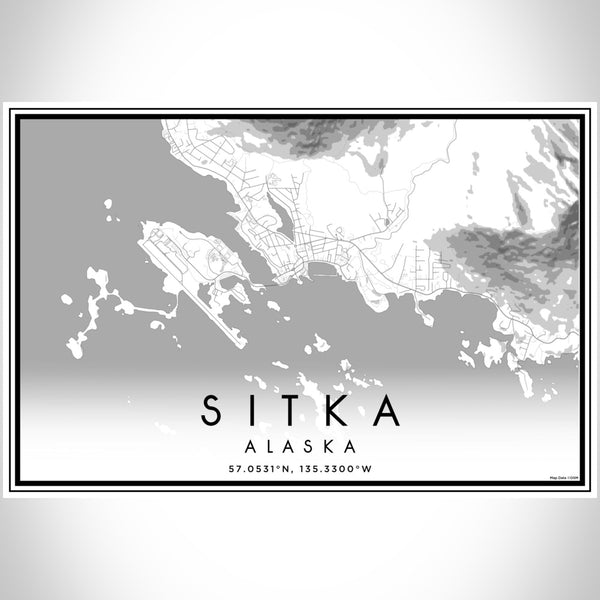 Sitka - Alaska Classic Map Print