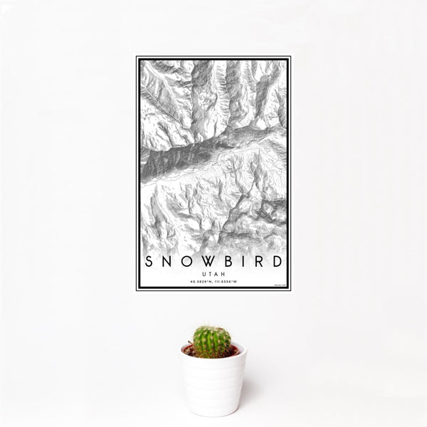 Snowbird - Utah Classic Map Print