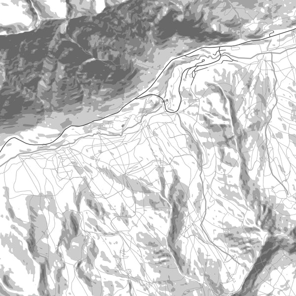 Snowbird - Utah Classic Map Print