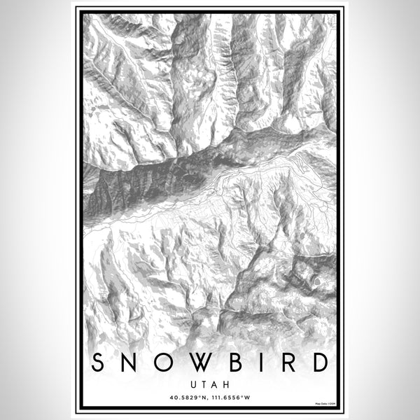 Snowbird - Utah Classic Map Print