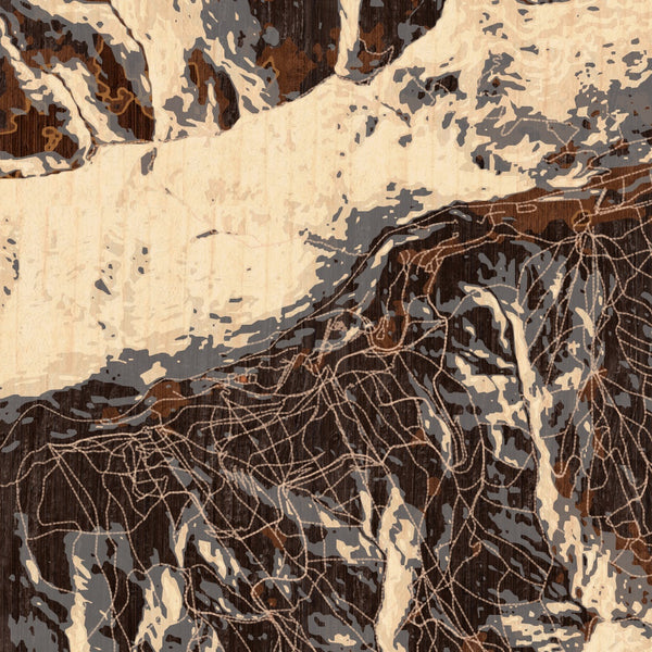 Snowbird - Utah Map Print in Ember