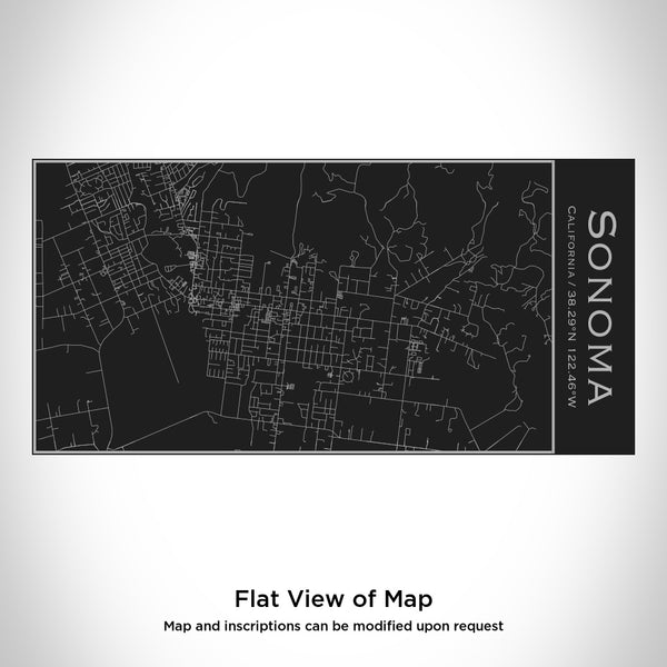 Sonoma - California Map Insulated Bottle in Matte Black