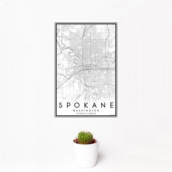 Spokane - Washington Classic Map Print